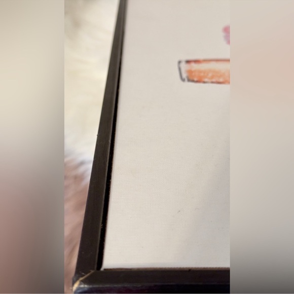 CHANEL, HERMES, DIOR Framed Feminine Girly Pink Black White Painting Wall Decor - Picture 8 of 16